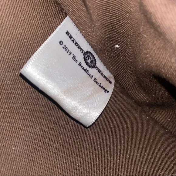 Bradford Exchange Genuine Leather Brown Shoulder Purse NEW - Picture 5 of 5